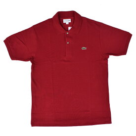 FRANCE LACOSTE(直輸入フランスラコステ) #L1212 S/S PIQUE POLOSHIRTS(半袖 鹿の子 ポロシャツ) BORDEUX(476)