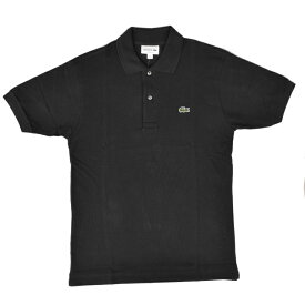 FRANCE LACOSTE(直輸入フランスラコステ) #L1212 S/S PIQUE POLOSHIRTS(半袖 鹿の子 ポロシャツ) BLACK(031)