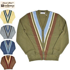 MUNSINGWEAR(�}���V���O�E�F�A) SEPTIS�ʒ� 60s MODEL LINKS STRIPE CARDIGAN / ACRYLIC CARDIGAN(�����N�X �X�g���C�v�J�[�f�B�K�� / �A�N���� �J�[�f�B�K��) GOLF KNIT / GOLF CARDIGAN(�S���t�j�b�g �S���t�J�[�f�B�K��