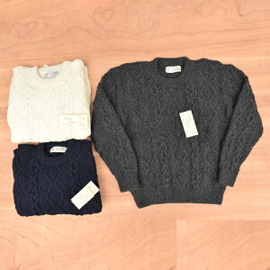 ATHENA DESIGNS(�A�e�i�f�U�C��)�yMADE IN IRELAND�z ARAN SWEATER / FISHERMAN SWEATER (�A�����Z�[�^�[/�t�B�b�V���[�}���Z�[�^�[)