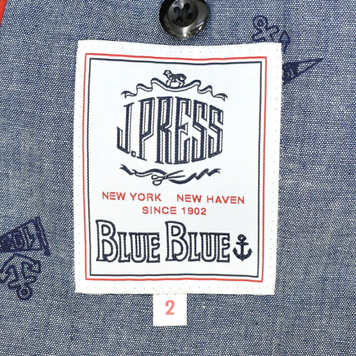 楽天市場】J.PRESS(ジェイ プレス)×BLUE BLUE(ブルーブルー) 3BUTTON 