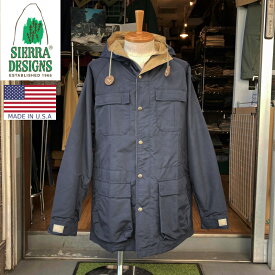 SIERRA DESIGNS(シェラデザイン)【MADE IN U.S.A.】 MOUNTAIN PARKA(アメリカ製 マウンテンパーカ) 60/40(ロクヨンクロス) MIDNIGHT/VINTAGE TAN