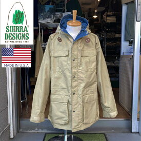 SIERRA DESIGNS(シェラデザイン)【MADE IN U.S.A.】 MOUNTAIN PARKA(アメリカ製 マウンテンパーカ) 60/40(ロクヨンクロス) VINTAGE TAN/NAVY