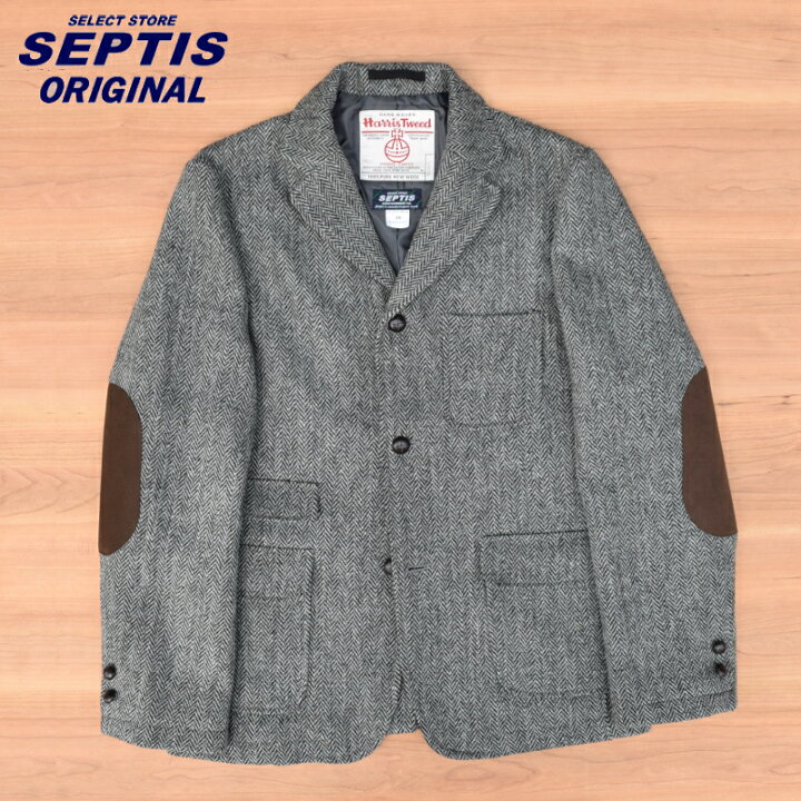 Septis ヘリンボーンツィードジャケット日本製ハリスツィード 【公式通販】