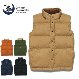 CRESCENT DOWN WORKS (クレセントダウンワークス)【MADE IN U.S.A】 ITALIAN VEST(アメリカ製 イタリアンベスト) 60/40・STREAK FREE(ロクヨンクロス・ストリークフリー)