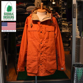 SIERRA DESIGNS(シェラデザイン)【MADE IN U.S.A.】 MOUNTAIN PARKA(アメリカ製 マウンテンパーカ) 60/40(ロクヨンクロス) ORANGE/VINTAGE TAN