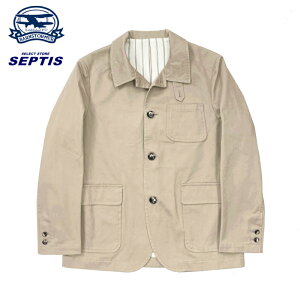 BARNSTORMER(�o�[���X�g�[�}�[) SEPTIS�ʒ� CHINO JACKET(�`�m�W���P�b�g) 3200J (023)BEIGE