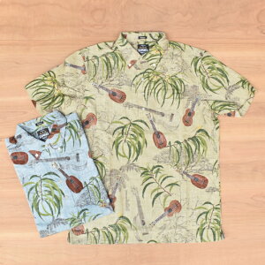 REYN SPOONER(���C���X�v�[�i�[) × Kamaka Ukulele(�J�}�J�E�E�N����) 110TH ANNIVERSARY(�n��110���N�L�O) S/S B/D ALOHA SHIRTS(�����{�^���_�E�� �A���n�V���c)