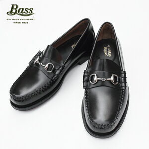 G.H.BASS(oX) WEEJUNS yLINCOLNz BIT LOAFER(EB[WY@rbg[t@[)(WIDTH E) BLACK(ubN)