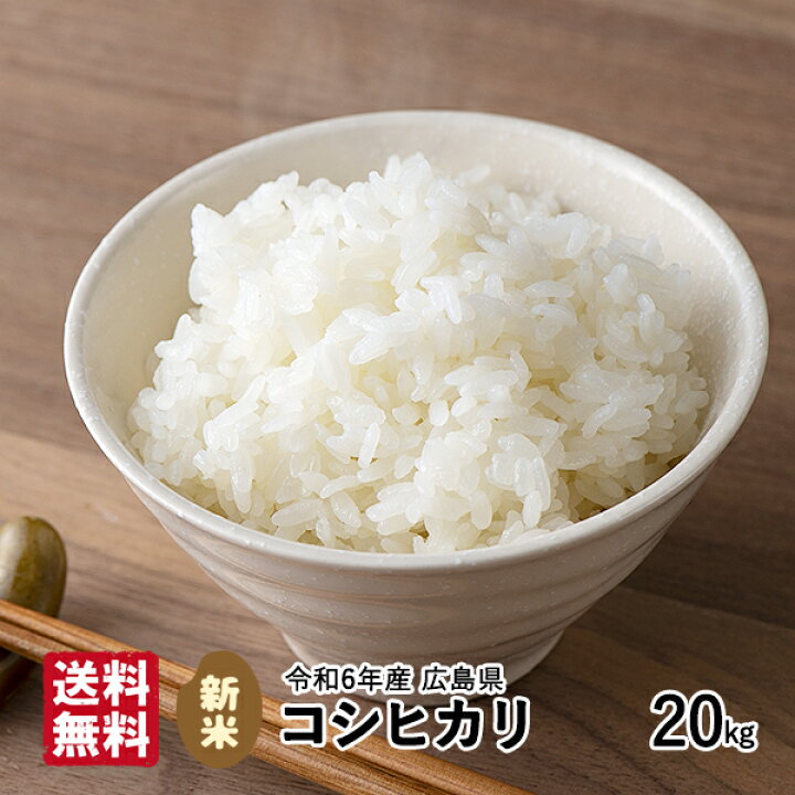 楽天市場】令和6年産 新米 コシヒカリ 20kg 10kg×2 送料無料  