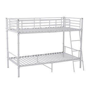 二段ベッド 欧州安全基準認証獲得済 ロフトベッド シングルベッド パイプ 耐震 頑丈フレーム 大人ベッド 子供部屋 社員寮 学生寮 耐荷