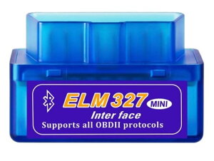 yzMini OBD2 Bluetooth XLc[ Ԑff@ ԗffc[ iPhone/iPad/Android/iOSΉ OBDIIXLi[ {}jAt G[R[hmFERffEGWԉ͂ɍ