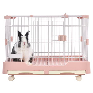 ウサギ ケージ 小型 ペットケージ ハムスターケージ 小動物ケージ キャスター付き 天井扉 飼育ケージ いぬ ネコ うさぎ 組立簡単 ルーム
