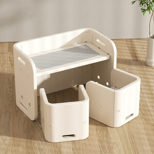 デスク&チェア3点セット ブロック基礎板&白板付き 子供用テーブル 子供机 テーブルセット 学習デスク 机 幼児机 キッズテーブル 子供