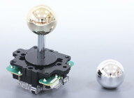三和電子 基板タイプ ジョイスティック レバー シルバー JLF-TP-8YT-SK-AG 平鉄板 シャフトカバー付 8方…