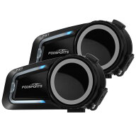 バイク インカム FX7 メッシュ通信 インカム デュアルチップ 音楽聴きながら通話 アプリ対応 8人同時通話…