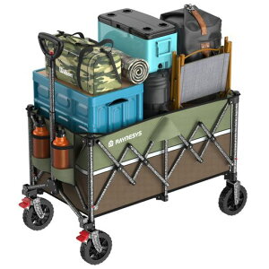 Raynesys�L�����[���S���y2025�V�o��z�y�u���[�L�t���z��e��150L�ω׏d150kg�A�E�g�h�A���S���܂��ݎ��L�����v�J�[�g�����^�b�`�����������^�ѕ֗��R���p�N�g�������[�É����X�`�[���c