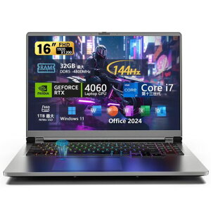 VETESAm[gp\RQ[~OCorei713RTX4060ő4.9GHzDDR516GB512GBNVMeSSD2025V16C`144HzFHD1200PQ[~Om[gPC