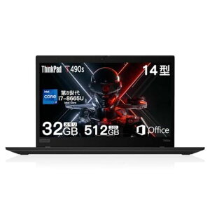 ThinkPadm[gp\RT490S(32GB)Core(i7-8665U)攪SSD512GBp\ROffice201914C`IPSt(1920*1080)Windows11m[gPC