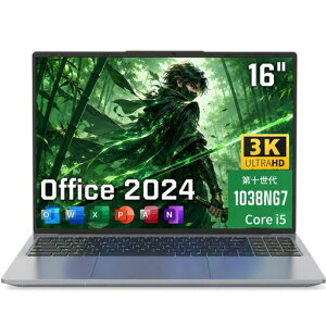 16�C���`�m�[�g�p�\�R��Office2024����3K(3072x1920)i5-1038NG7�m�[�gpc���������M�E�É�/16GBDDR4NVMeSSD/6000mAh�o�b�e���[/Windows11pro