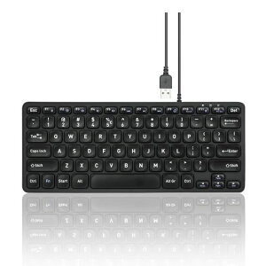 Perixx �y���b�N�X PERIBOARD-432 �~�j�T�C�Y�L�[�{�[�h USB �L�� �X�����f�U�C�� �ɔ� �f�J���� �y���K�ۏؕi�z�p��z��L�[�{�[�h (�L��)