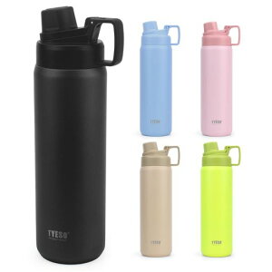 TYESO ���� 900ml �^��f�M �X�e�����X�{�g�� ������ �L�� �ۗ� �X�|�[�c�{�g�� �y�� �􂢂₷�� �R��h�~ �t�^��̌^�n���h�� ��l �q�� �W�� �A�E�g�h�A