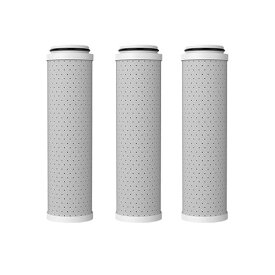 Noendオーガニックファインバブルシャワーヘッド交換用活性炭フィルター99%塩素除去【浄水|天然素材活性炭フィルター】浄水器協会認証(交換用活性炭フィルター/3本)