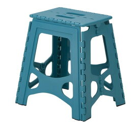 天馬(Tenma)隙間に収納できる折り畳み踏み台フォールディングステップ室内用脚立軽くて持ち手付きのステップ頑丈【色ラムネブルー】【耐荷重100kg】【幅38x奥行30x高さ39cm】