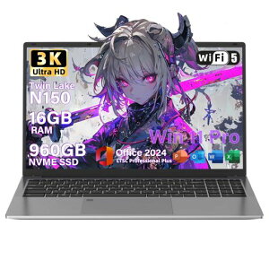 SERYUBOffice2024ڃm[gp\R16C`3K(3072x1920)CeN150o(N100&N97葬4RA/4Xbhő3.6GHzp\R180°J\DDR416GB+NVME960GB