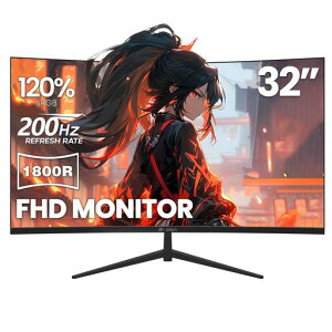 CRUA32�C���`�Q�[�~���O���j�^�[�p��200Hz�t��HD1080pVA�p�l��PC���j�^�[120%sRGB16:91800R�E���g�����C�h�f�B�X�v���C�u���[���C�g�y���X�Β����L������p�Ǌ|���Ή�