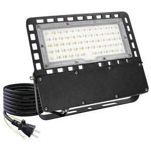 LED������ 60W 600W���� �����F 5000K ���P�x8100LM �L�p IP65�h���h�o ���O�Ή� �h�ƃ��C�g �H�� �q�� ���ԏ� �ŔƖ� �Ǌ|���ݒu 3m�P�[�u���t�� 2���v���O �ȃG�l 5�N�ۏ� 60W