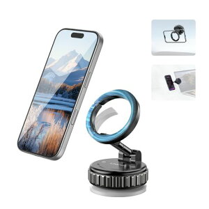 Ulanzi�X�}�z�z���_�[�ԃ}�O�l�b�gMagSafe�ԍڃz���_�[���p�x���R����360°�����\�y�^��z�ՁE�������́zN52���΃J�[�p�i�X�}�z�X�^���h�܂肽���ݎ�