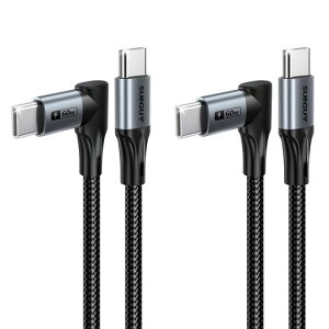 SUNGUY���pUSBCtoUSBC�P�[�u��0.3M�y2�{�Z�b�g�z�A60W90�xType-C�ԍڗp�AAndroidAuto/CarPlay�Ή������[�d�P�[�u��iPhone17/16/15�V���[�Y�AGalaxyS25