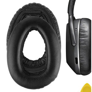 Geekria �C���[�p�b�h�݊��� �p�b�h �[���n�C�U�[ Sennheiser PXC480, PXC550, PXC550-II, MB660 UC, MB 660 MC �w�b�h�z���ɑΉ� �p�b�h �C���[/�C���[�J�b�v (�v���e�C�����U�[/�u���b�N)