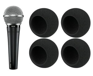 SOULWIT �}�C�N �|�b�v�t�B���^�[ for Shure SM48/PGA48/PGA58 �}�C�N���t�H�� �p �ی�J�o�[ - �u���b�N