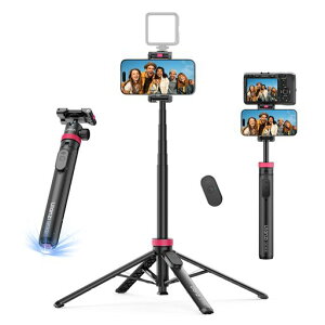 Ulanzi MT-44B �X�}�z�O�r �J�����O�r �����J�� �Ў� 150cm ���B��_ �l�r 2in1�X�}�z�N���b�v�f�U�C�� �X�}�z�ƃJ�����ꏏ�B�e 7�i�L�k �{�[���_�� 360°��] �y�� �����R���t�� �R�[���h�V���[�c