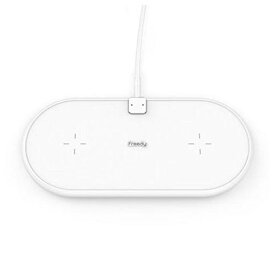 KOMATECHFreedy10Wx2デュアルワイヤレス充電パッドホワイトAirPods(エアーポッズ)第2世代正式対応EA1202WHホワイト[ワイヤレスのみ]