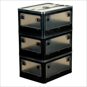 �܂肽���ݎ����[�{�b�N�XM�T�C�Y�u���b�N�W�t���ςݏd�ˑS����������o������[�P�[�X���[�܂��݃R���e�i�{�b�N�X�v���X�`�b�N�L���X�^�[�t���g���ȒP[W47cmxD35cmxH24cm]3�Z�b�g