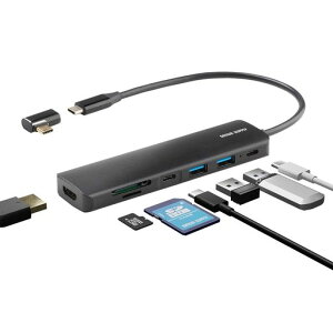 T_CNgType-ChbLOXe[VHDMI4K/PD100W/microSD/SD/USB-Ax2/USB-CLA_v^PD100WJ[h[_[7in1400-HUBCP20BK