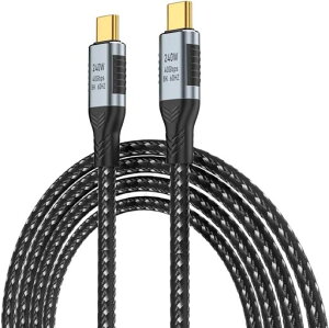 USB4P[u40Gbpsf[^]240W48V/5A}[d8K@60HzfoPD3.1MacBook/MacBookPro/iPadPro/Xperia/Galaxy/PixelType-C@Ή(1.2M)