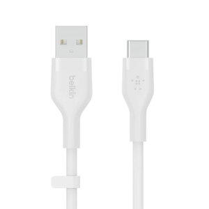 BelkinUSBtoUSB-C�V���R���P�[�u��iPhone15/iPadmini/iPadPro/iPadAir/Galaxy/Android�X�}�[�g�t�H���Ή����ϋvUSB-IF�F��1���[�g���z���C�gBOOST