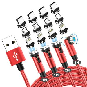 �}�O�l�b�g�[�d�P�[�u��3in1USB�y4�{�Z�b�g�E1m+1m+2m+2m�z360°+180°��]�\���Ζh�o�Ў葀��}�O�l�b�g���P�[�u���^�C�vc���C�g�j�O�}�C�N�����イ�ł�iPhone/iPad/Macbook/Android