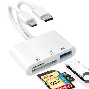 HovvaaSDJ[h[_[3in1Phone/Type-CSD/TFJ[hJ[_[USBC/SD/TFϊA_v^USB3.0ݒsvOTG@\ʐ^/rfI/o]}[d[J[h