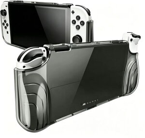 Mumba Nintendo Switch OLED 2021�p�P�[�X �L�@EL���f�� �ی�J�o�[ TPU�O���b�v�t�� �S�ʕی� ���h�~ �w��h�~ �Ռ��z�� Joy-Con �R���g���[���[�Ή� [Thunderbolt �V���[�Y]