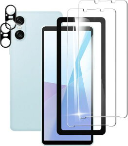 Briacicell�Ή��y2+2���Z�b�g�zXperia10VI�p�̃K���X�t�B����(2��)+Xperia10VI�p�̃J�����t�B����(2��)�y�K�C�h�g�t�����{���Ɏq��9H���x�z�G�N�X�y���A10VISO-52ESOG14