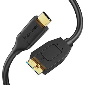 �Z���}�C�N�� B to USB C �P�[�u��HDD 0.6M, CableCreation USB 3.1 C to Micro B 10Gbps