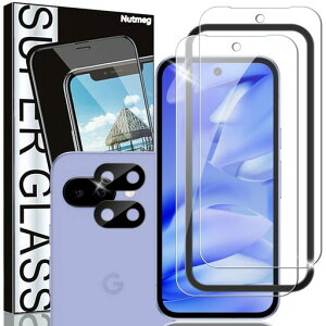 Nutmeg�y�K�C�h�g�t��2+2���zGooglePixel9a�p�̃K���X�t�B����2��+GooglePixel9a�J�����t�B����2���y���{���Ɏq�f�ސ��zPixel9a�t�B�����O�[�O���s�N�Z��9a�ی�t�B���������K���X