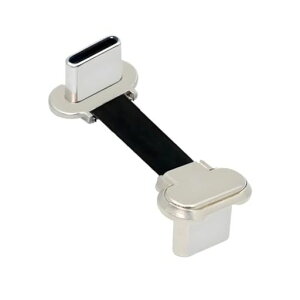 chenyang USB C �V���[�g�t���b�g�P�[�u�� USB 2.0 Type C �f���A��90�x�A���O�� PD 65W �����[�d�f�[�^���� 75mm �P�[�u��