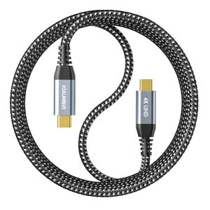ZeroneTeckUSB-C�f���o�͑Ή��P�[�u��1.8M�y20Gbps�����f�[�^�]��4K/60Hz�f���o��100W/5A�}���[�dPD�Ή��zUSB3.2Gen2Type-C�f�[�^�]���P�[�u���Ή�MacBookPro/Air