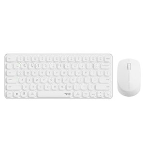RAPOO 9010M ���C�����X �L�[�{�[�h �}�E�X �Z�b�g ���� Bluetooth 5.0/4.0/2.4GHz �É��N���b�N 4��f�o�C�X�����ڑ��\ �o�b�e���[���d�� �z���C�g